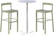 Baxter Bar Table Package - 2 Stools